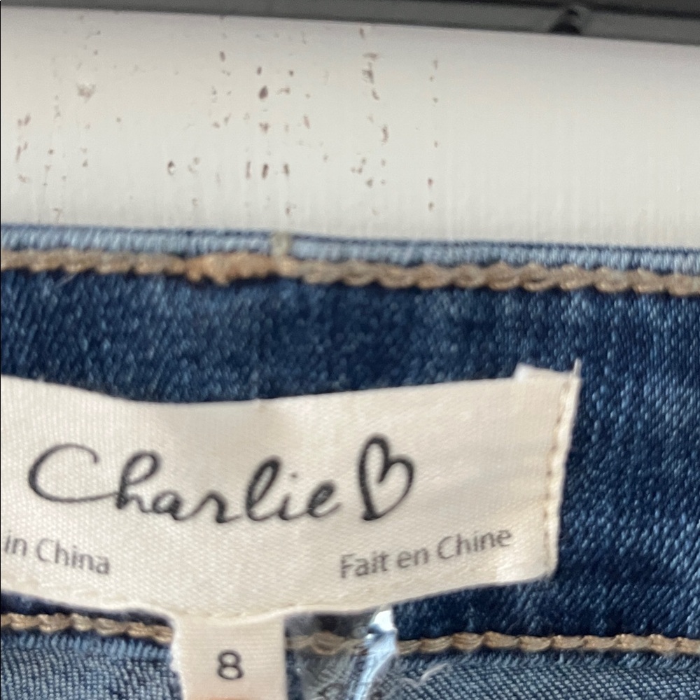 CHARLIE B Dark Indigo Flare Jeans - Picture 2 of 4